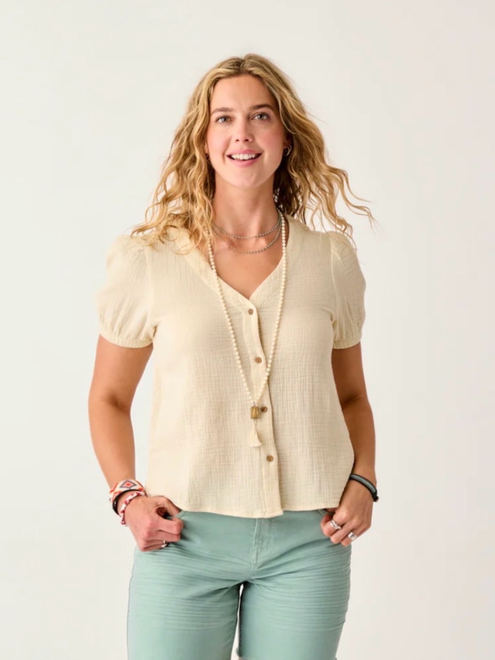 Carve designs Milo gauze top NWT